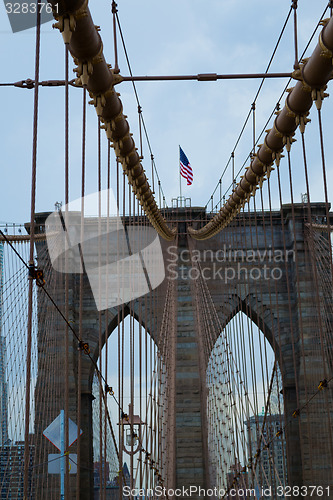 Image of Details of the Brooklyn bridge