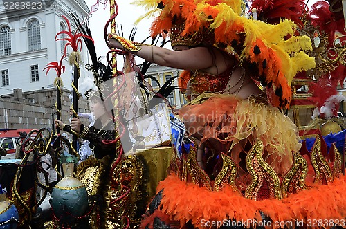 Image of Helsinki, Finland – June 6, 2015: Traditional summer samba car