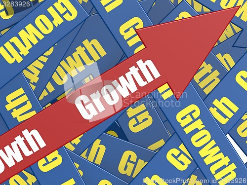 Image of Growth arrow