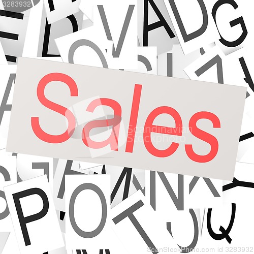 Image of Sales word cloud