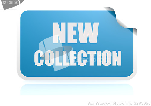 Image of New collection blue sticker