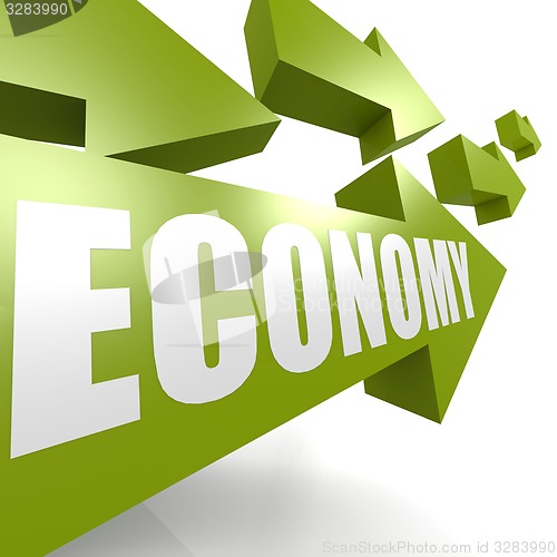 Image of Economy arrow green