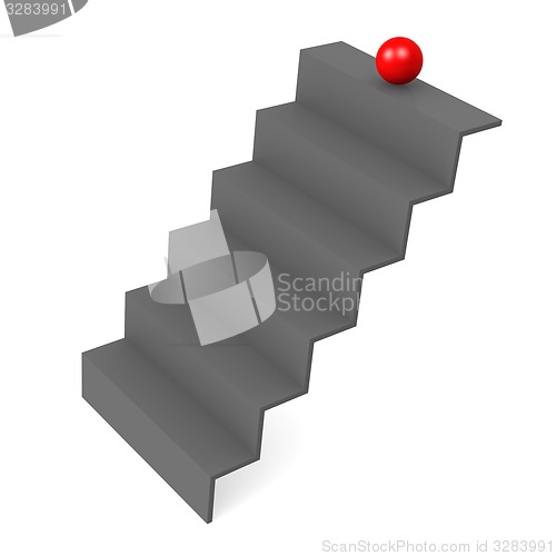 Image of Stair to red ball