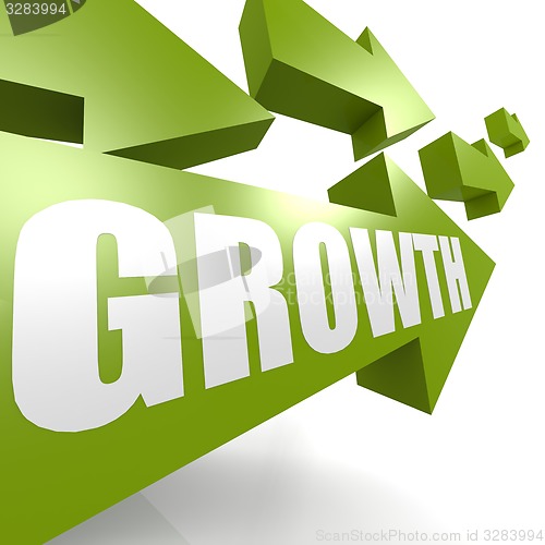 Image of Growth arrow in green