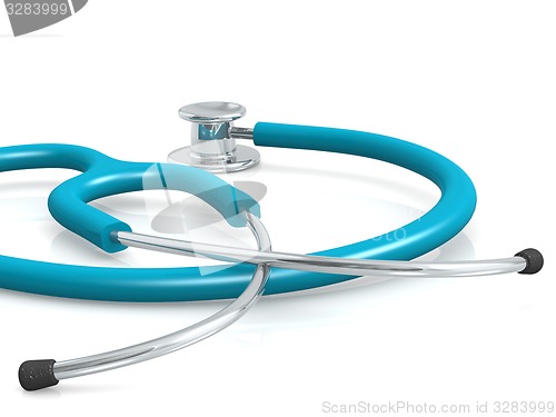 Image of Blue professional stethoscope