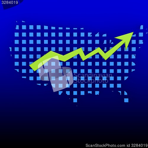Image of USA arrow up