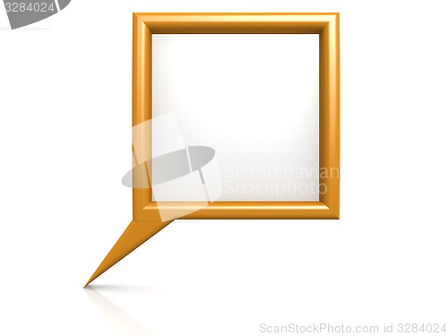 Image of Orange dialog bubble