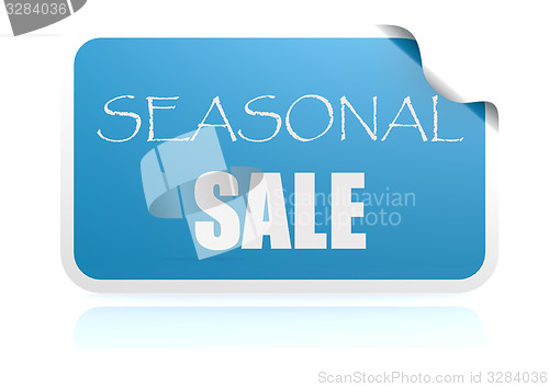 Image of Seasonal sale blue sticker