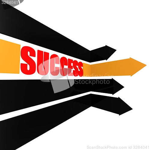 Image of Success arrow with word