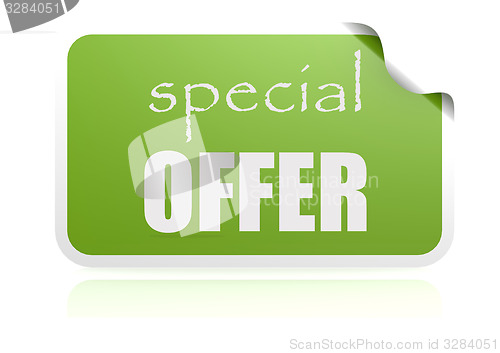 Image of Special offer green sticker