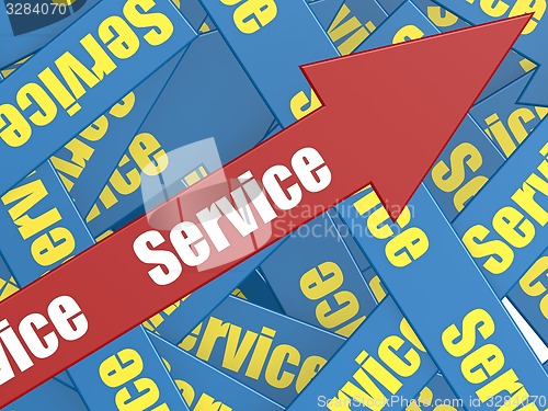 Image of Service arrow