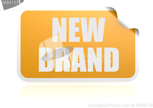 Image of New brand yellow sticker