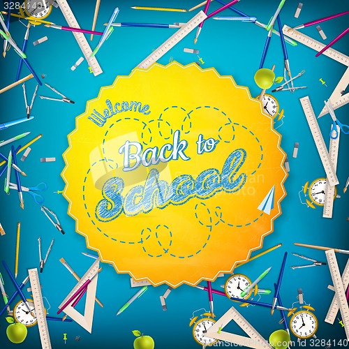 Image of Back to school background. EPS 10