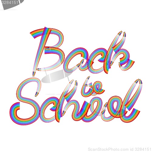 Image of Back to school pencil concept. EPS 10