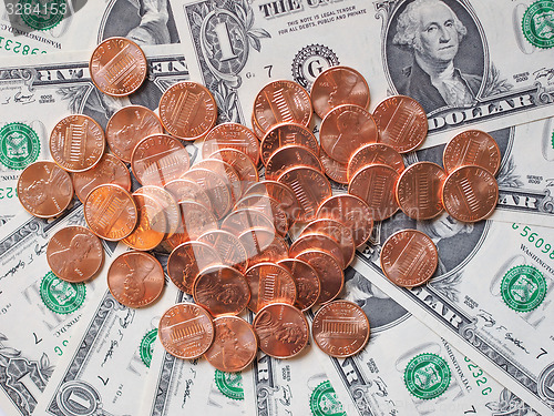 Image of Dollar coins and notes