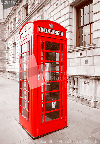 Image of Retro look London telephone box