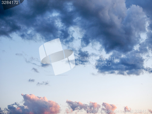 Image of Blue sky with clouds background