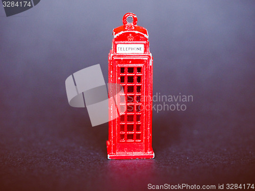 Image of Retro look London telephone box