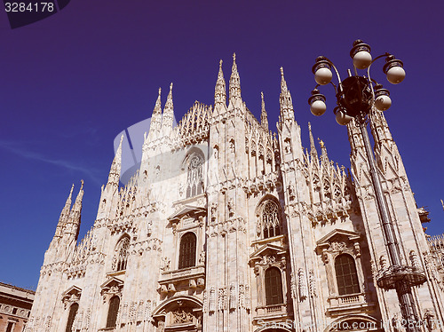 Image of Retro look Milan Cathedral