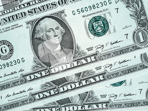 Image of Dollar notes 1 Dollar