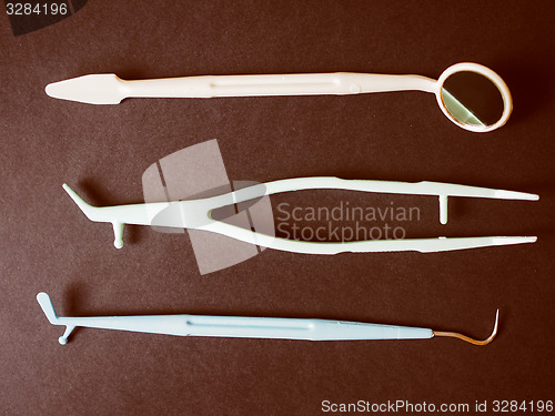 Image of Retro look Dentist tools