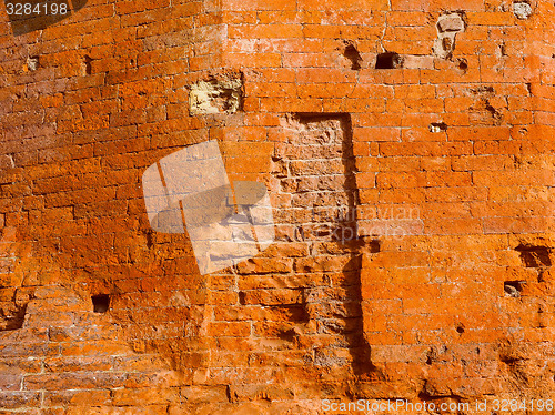 Image of Retro look Red brick wall