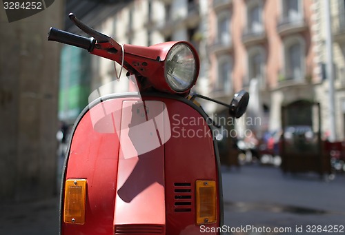 Image of  Old motor scooter