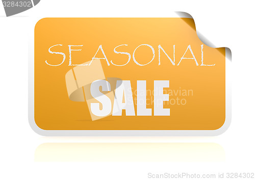 Image of Seasonal sale yellow sticker