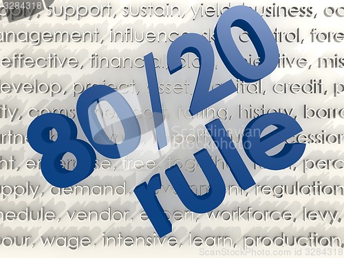 Image of The 80 20 rule