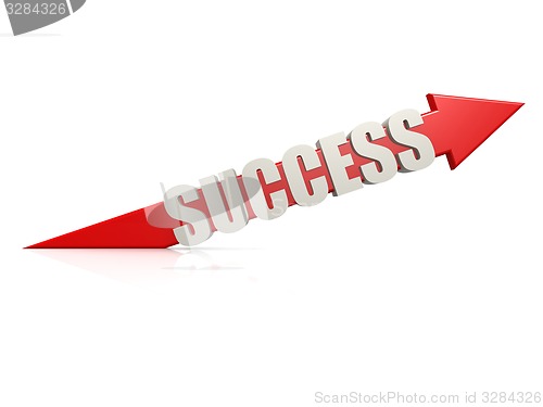 Image of Red success arrow