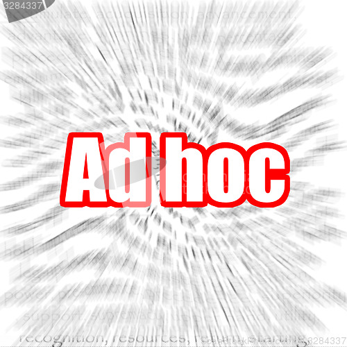 Image of Ad hoc