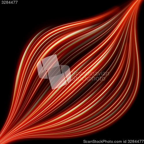 Image of Abstract fiery lightning. EPS 10