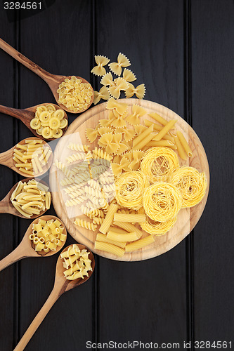 Image of Pasta on Wood