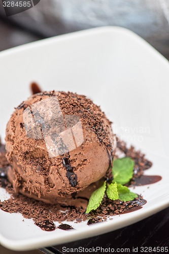 Image of chocolate ice cream