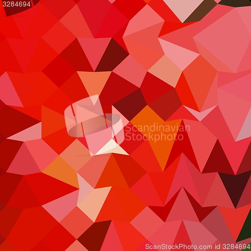 Image of Candy Apple Red Abstract Low Polygon Background