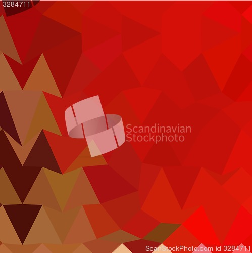 Image of Coquelicot Red Abstract Low Polygon Background