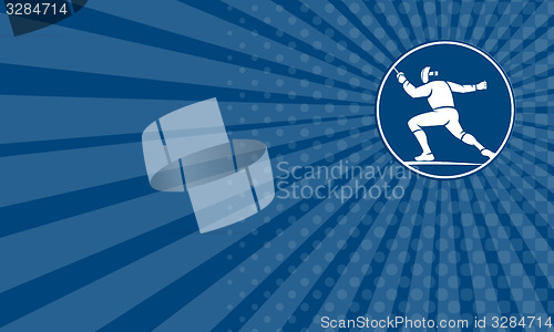 Image of Business card Fencing Side Circle Icon