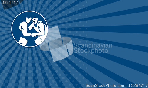 Image of Business card Wrestlers Wrestling Circle Icon