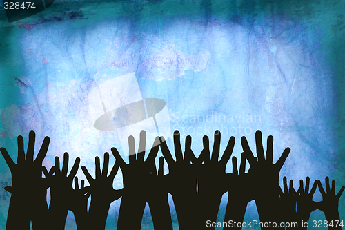 Image of Hands in a crowd