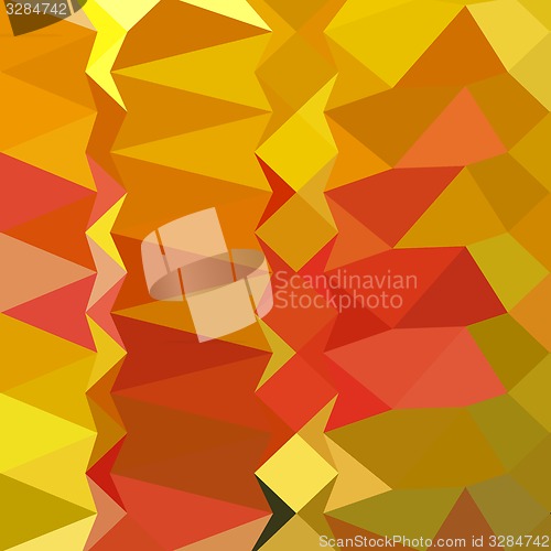 Image of Golden Poppy Abstract Low Polygon Background