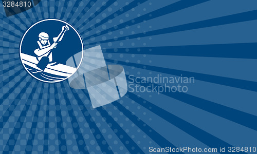 Image of Business card Canoe Slalom Circle Icon