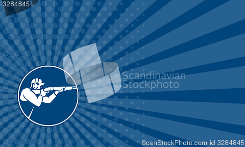 Image of Business card Trap Shooting Shotgun Circle Icon