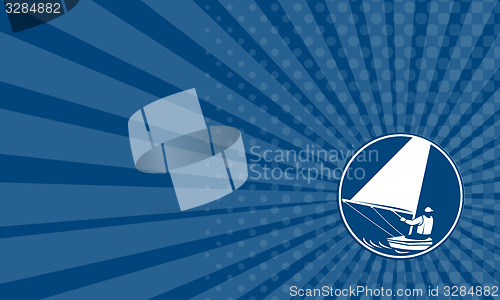 Image of Business card Sailing Yachting Circle Icon