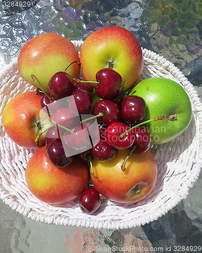 Image of Apples and cherries