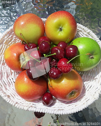 Image of Apples and cherries