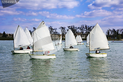 Image of Lots of boats sailing