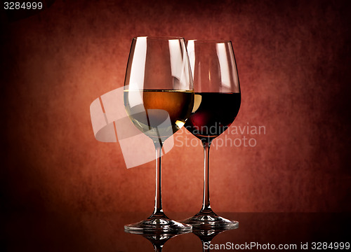 Image of Wine on textured background