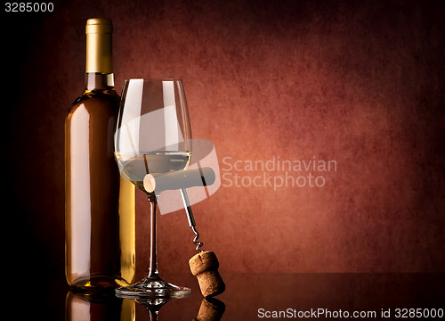 Image of Wine and corkscrew