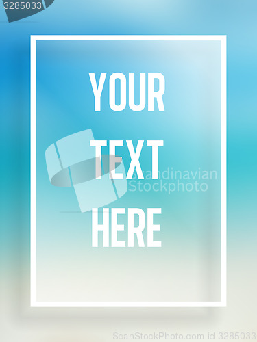 Image of Beautiful simple summer frame for text