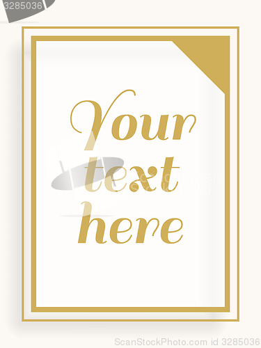 Image of Yellow and White simple lines frame